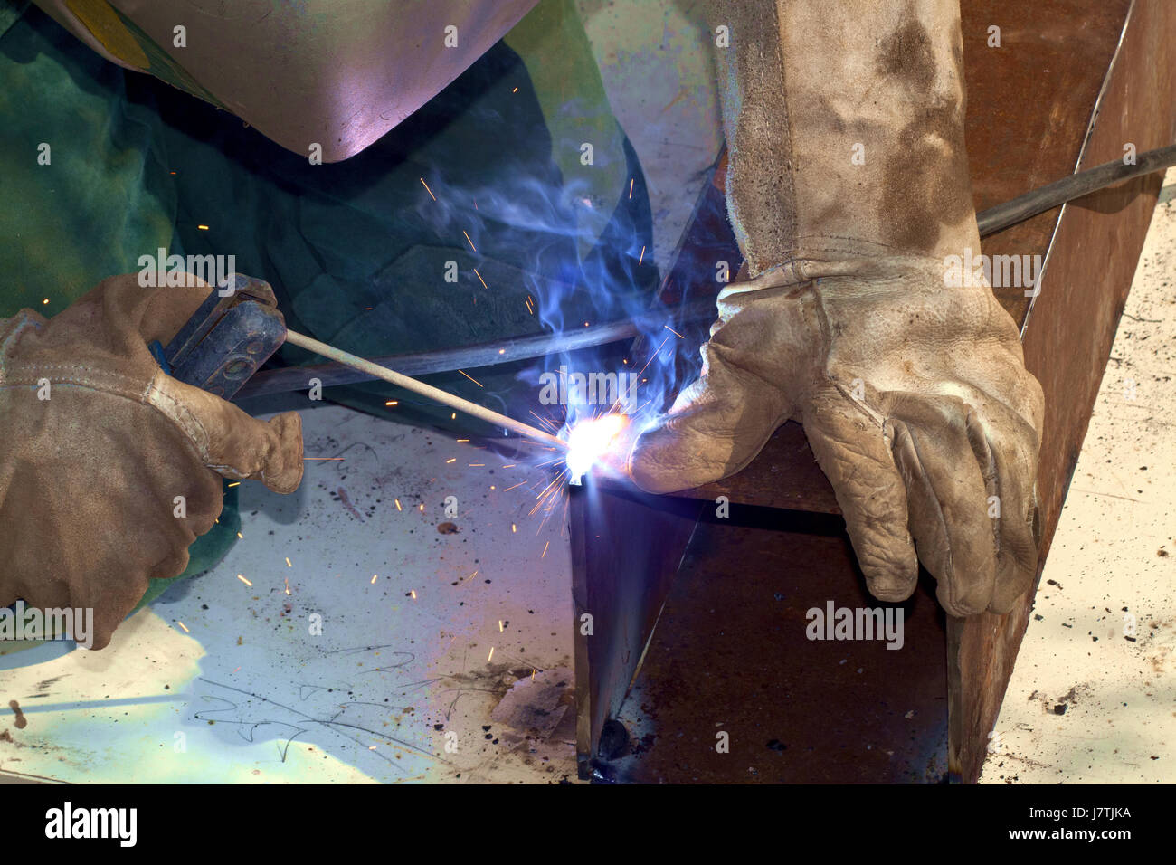 Connectez vos relations d'affaires gants traiter transaction business business Banque D'Images