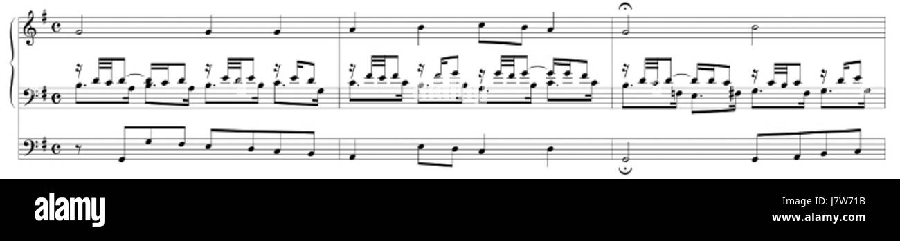 BWV 605 est une composition bien connue de Johann Sebastian Bach, qui fait partie de la collection 'OrgelbÃ¼chlein'. Cette prévisualisation fait probablement référence à une performance ou à un arrangement spécifique de cette musique d'orgue sacrée. Banque D'Images