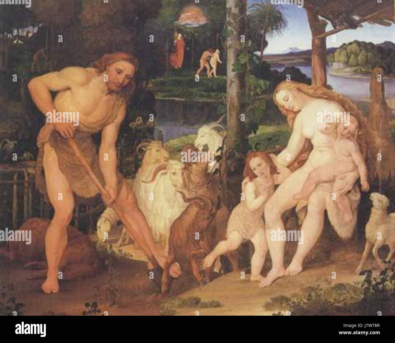 Adam Eve Ramboux Banque D'Images
