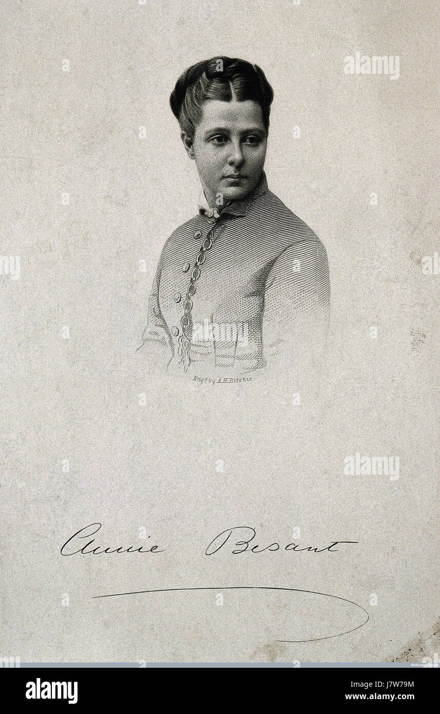 Annie Besant, par Ritchie Banque D'Images