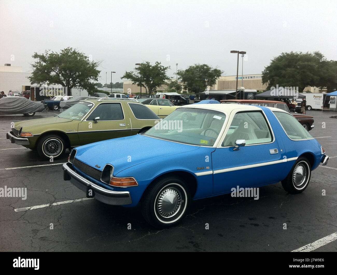 1976 AMC Pacer DL coupé bleu blanc 2014 NC 17 AMO Banque D'Images