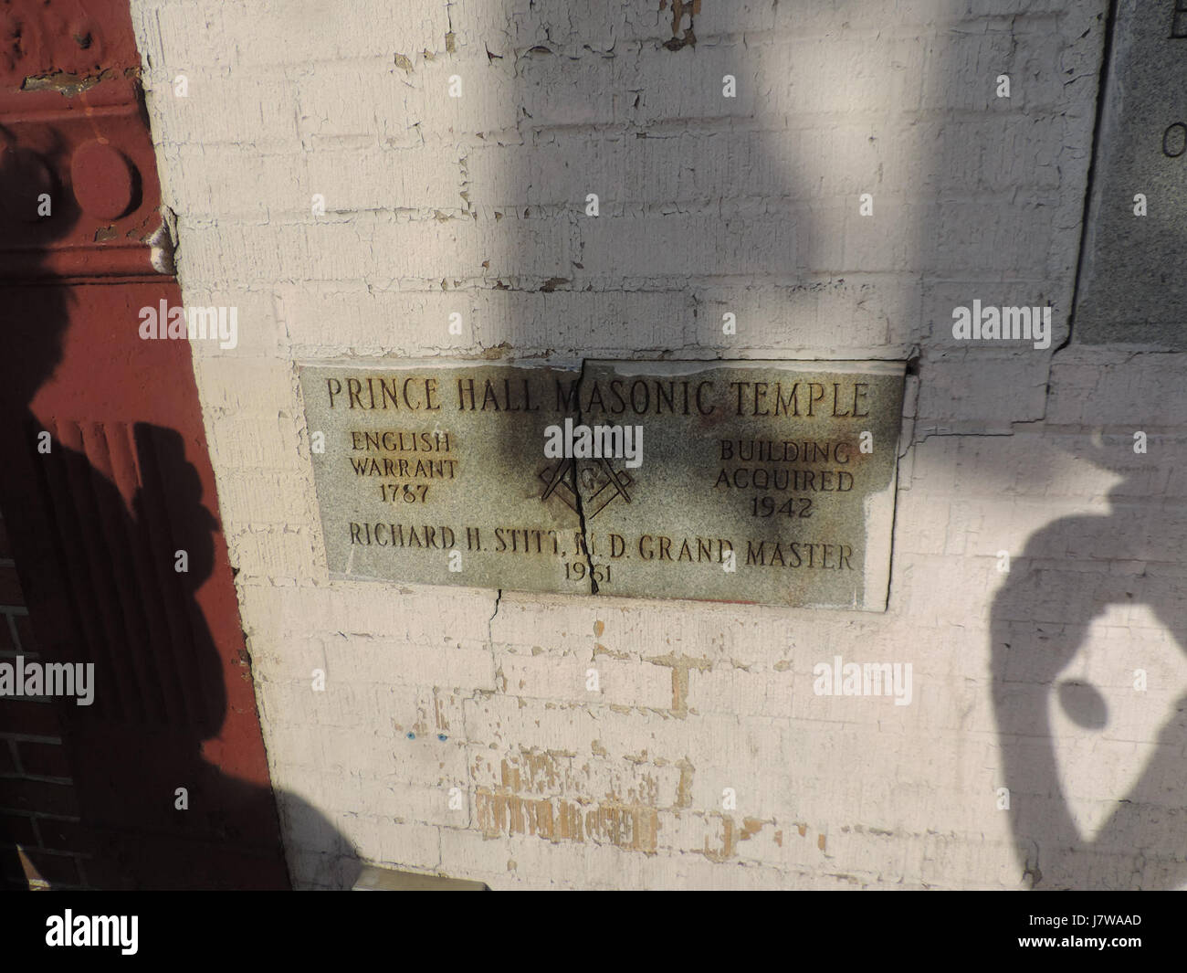 1255 Bedford Av plaque Prince Hall jeh Banque D'Images