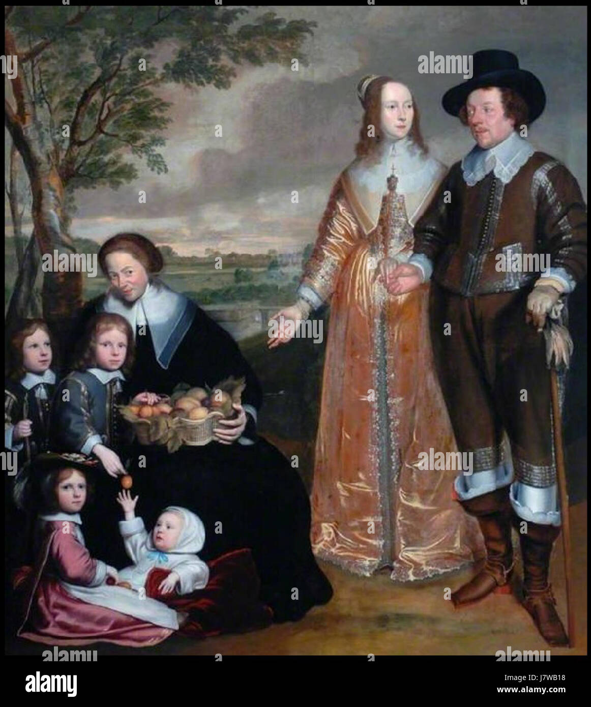 Anselm van Hulle Groupe Portrait de famille Banque D'Images