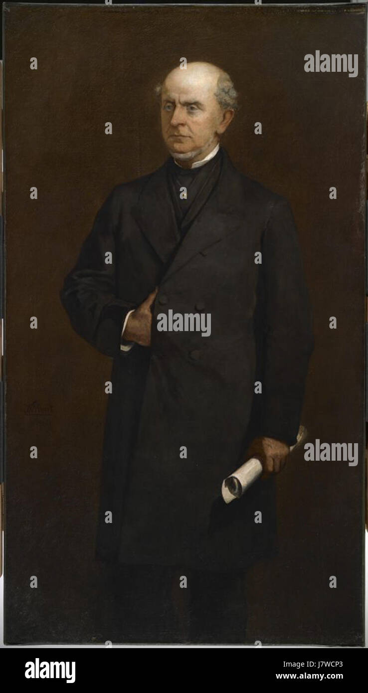 Charles Francis Adams Sr par William Morris Hunt 1867 Banque D'Images