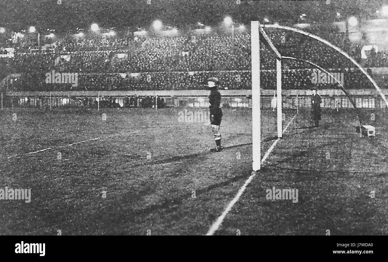 1er match en nocturne au Heysel 1932 Banque D'Images