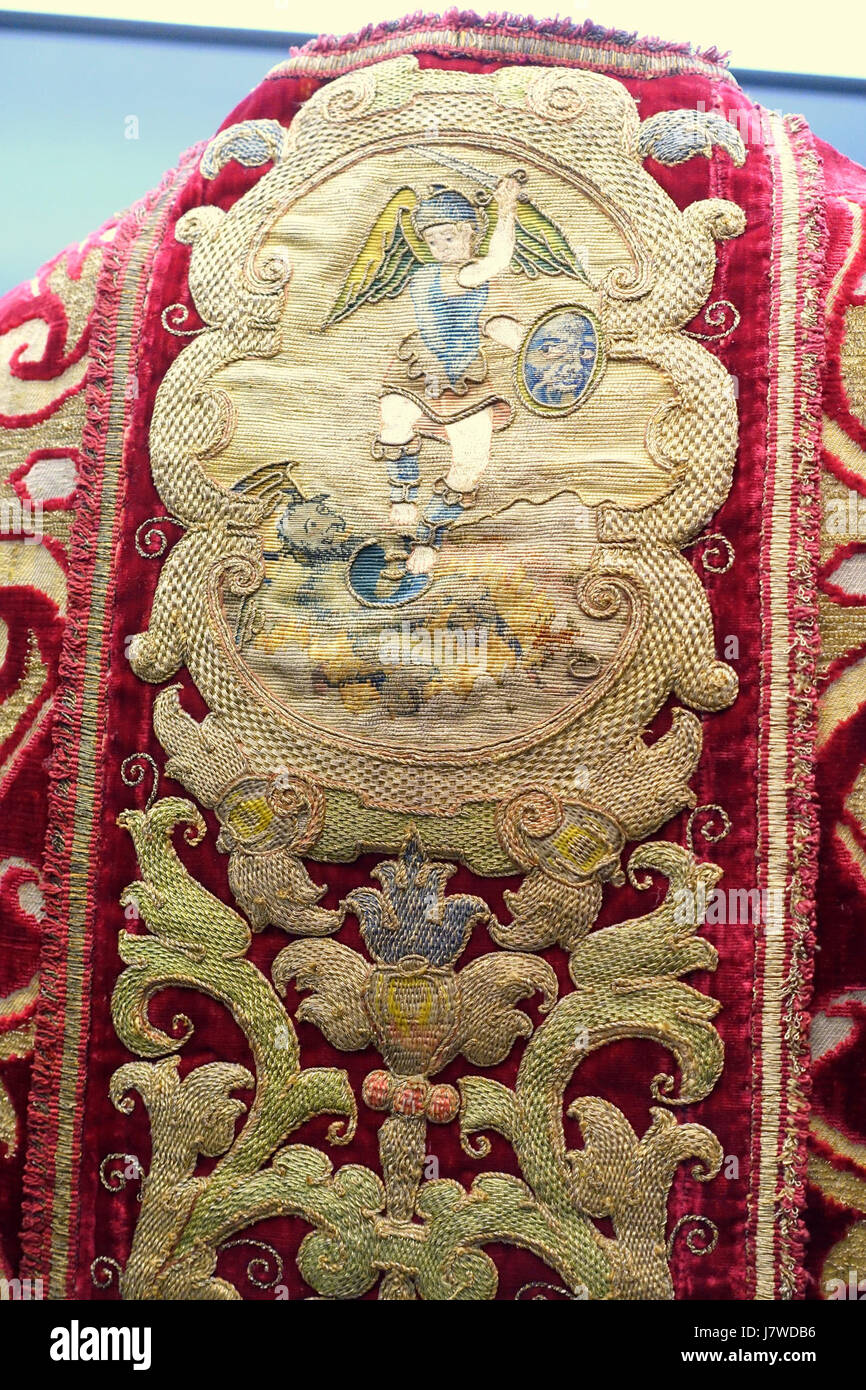 Chasuble, Espagne, 16ème siècle, vue 2 Museo Nacional de Artes Decorativas Madrid, Espagne DSC08191 Banque D'Images