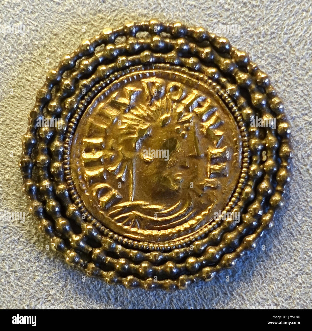 Après contrefaits Louis le Pieux solidus, 9e siècle Musée de Bode DSC02662 Banque D'Images