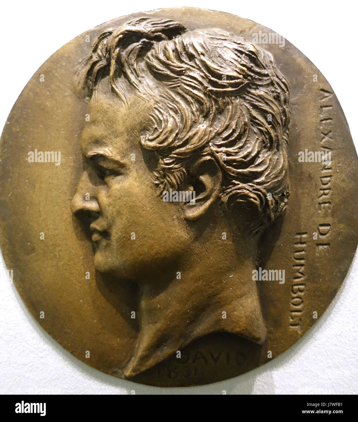 Cette sculpture d'Alexander von Humboldt, créée par Pierre Jean David d'Angers en 1831, représente le naturaliste et explorateur allemand de renom. Il est logé dans le musée Bode, Berlin. Le travail rend compte des contributions de Humboldt à la géographie, aux sciences naturelles et à l'exploration. Banque D'Images