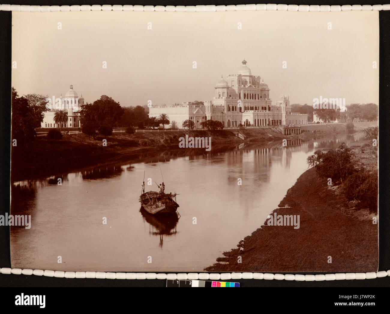 Bara Chattar Manzil à partir de la rivière Gomti, Lucknow en 1895 Banque D'Images