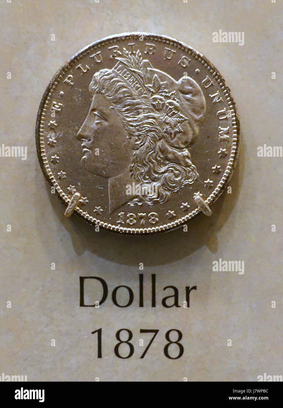 Le billet d'un dollar des États-Unis de 1878, qui fait partie de la collection du National Museum of American History, représente un élément important de l'histoire de la monnaie américaine de la fin du XIXe siècle. Banque D'Images