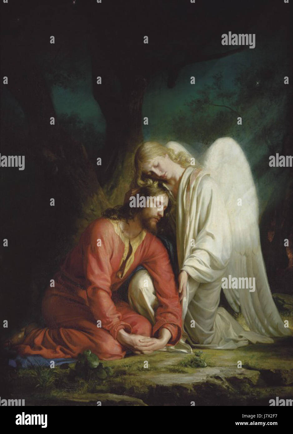 'Le Christ à Gethsémani' par Carl Heinrich Bloch, 1880 Banque D'Images