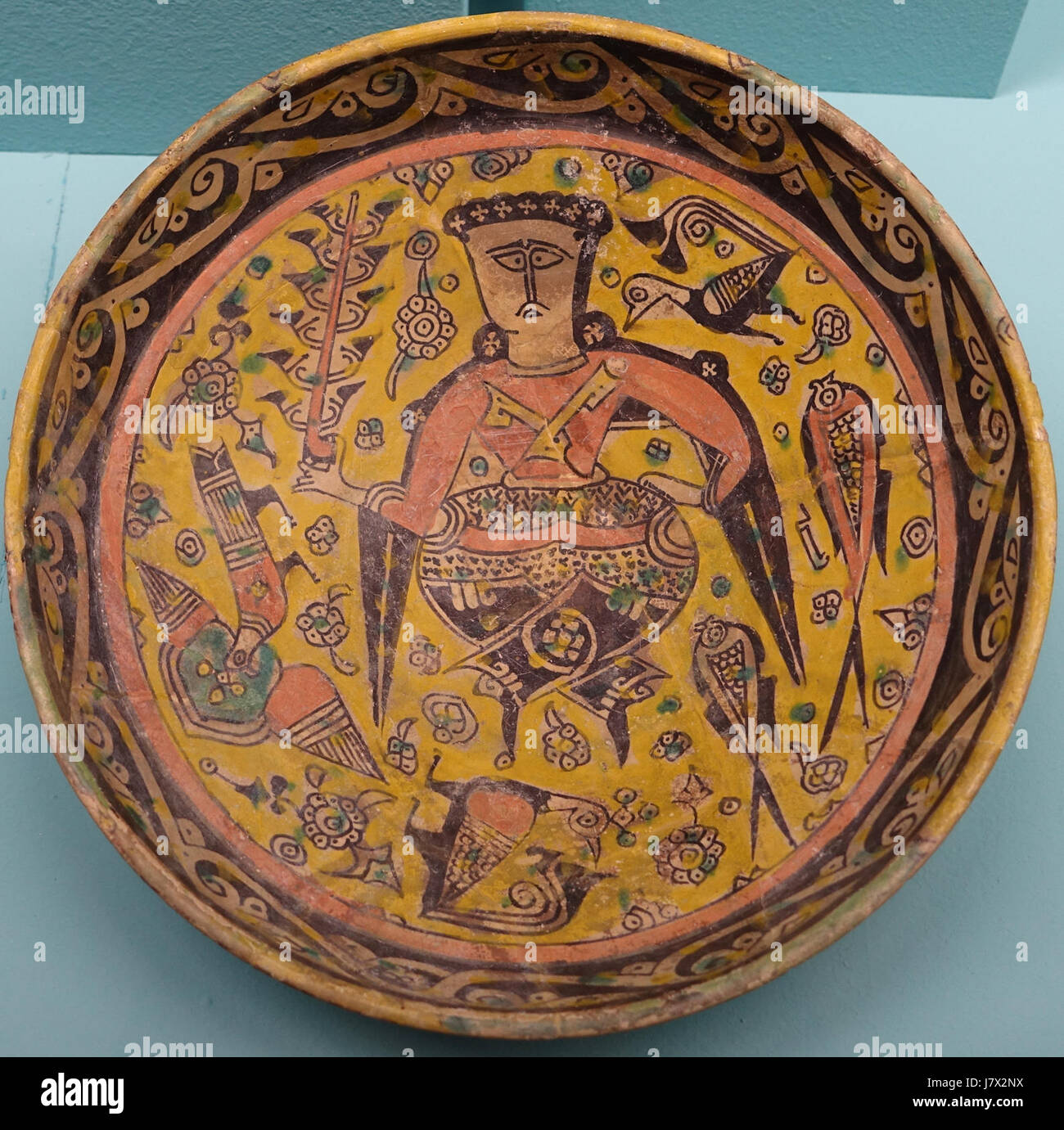 Bol, Iran, Nishapur, 9e 10e siècle, la céramique Linden Museum Stuttgart, Allemagne DSC03869 Banque D'Images