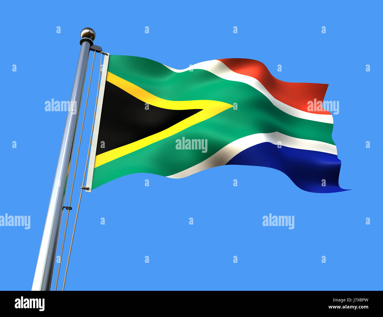 Billet d'objet bleu de la liberté de l'Afrique politique liberté illustration metal flag Banque D'Images