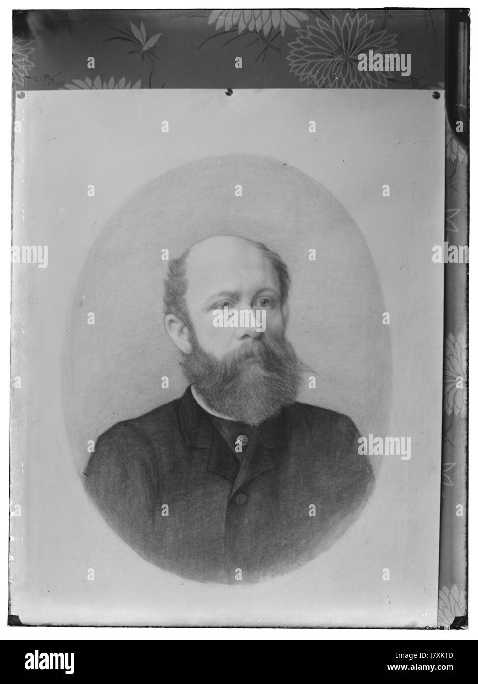 La photographie de David Farjon, prise en 1846, capture un moment important de la photographie de portrait du XIXe siècle. Farjon était connu pour son travail dans la documentation de personnalités notables de son temps. Banque D'Images