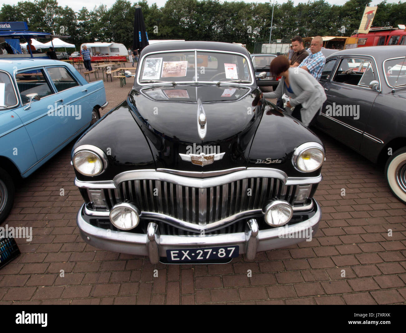 1951 De Soto Custom, néerlandais enregistrement licence EX 27 87 p2 Banque D'Images