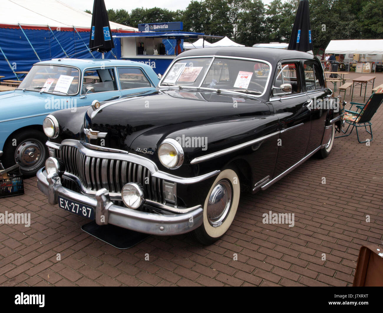 1951 De Soto Custom, néerlandais enregistrement licence EX 27 87 p3 Banque D'Images