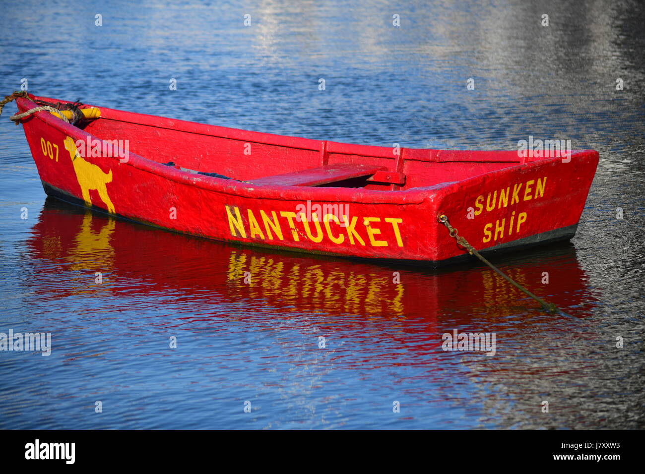 Canot, Nantucket MA Banque D'Images