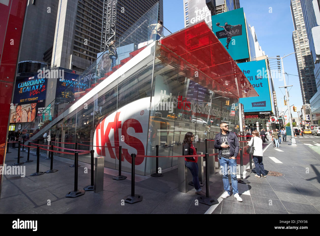 Billet de spectacle prix réduit tkts outlet Times Square New York City USA Banque D'Images