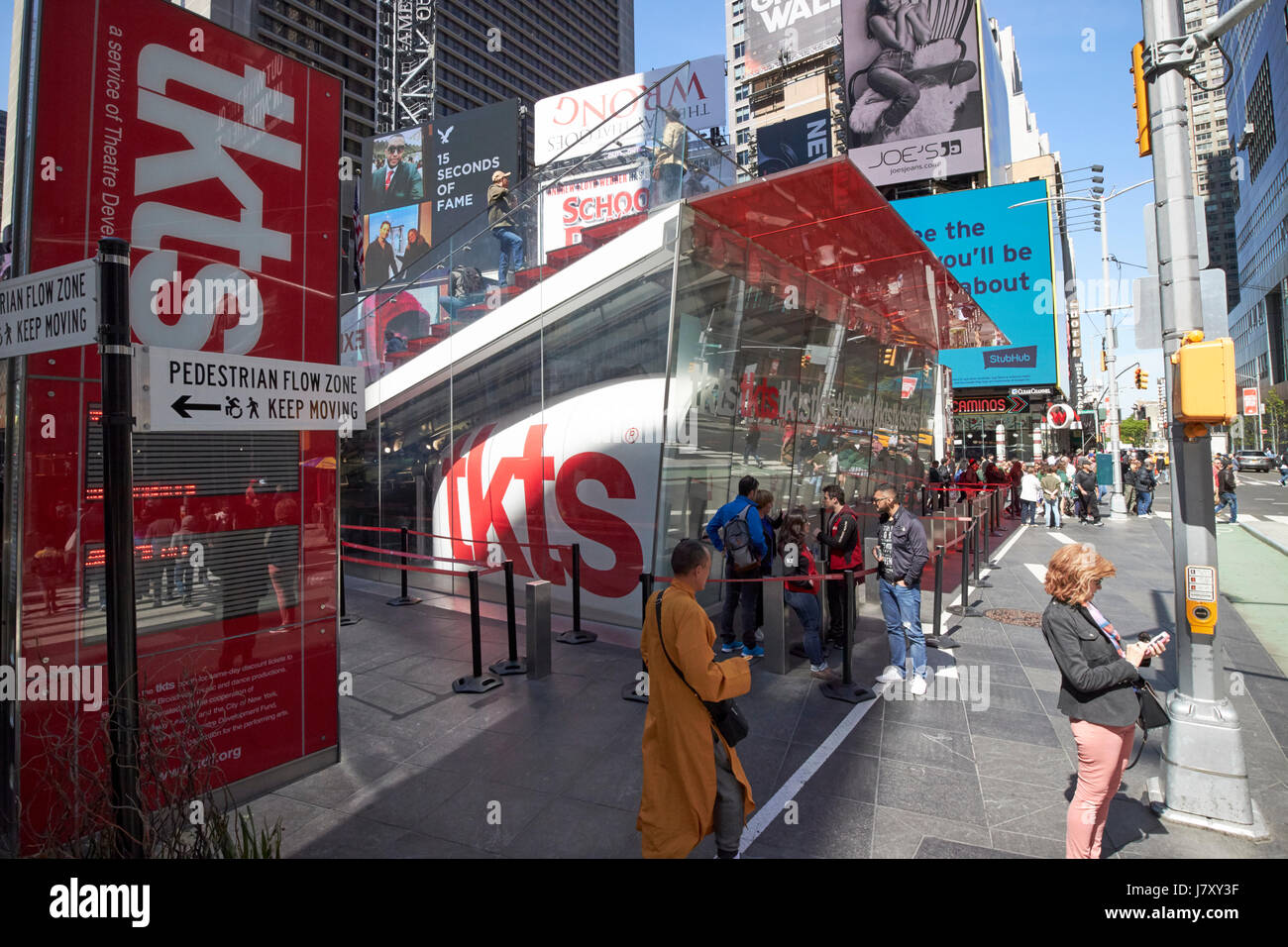Billet de spectacle prix réduit tkts outlet Times Square New York City USA Banque D'Images