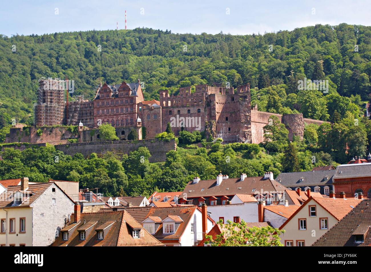 Le château d'Heidelberg Banque D'Images