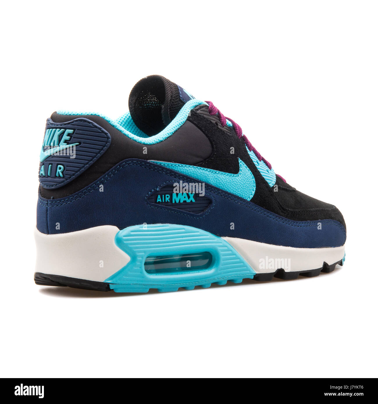 Wmn Nike Air Max 90 Bleu Noir LTHR Baskets Running femme - 768887-400 Photo  Stock - Alamy