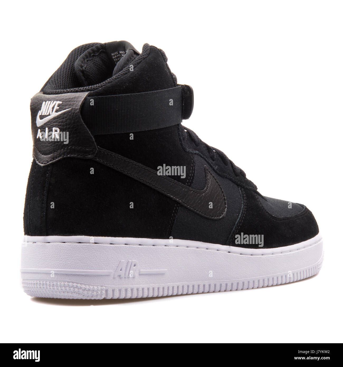 Nike Air Force 1 Haute '07 Hommes Noir Chaussures en cuir - 315121-033  Photo Stock - Alamy