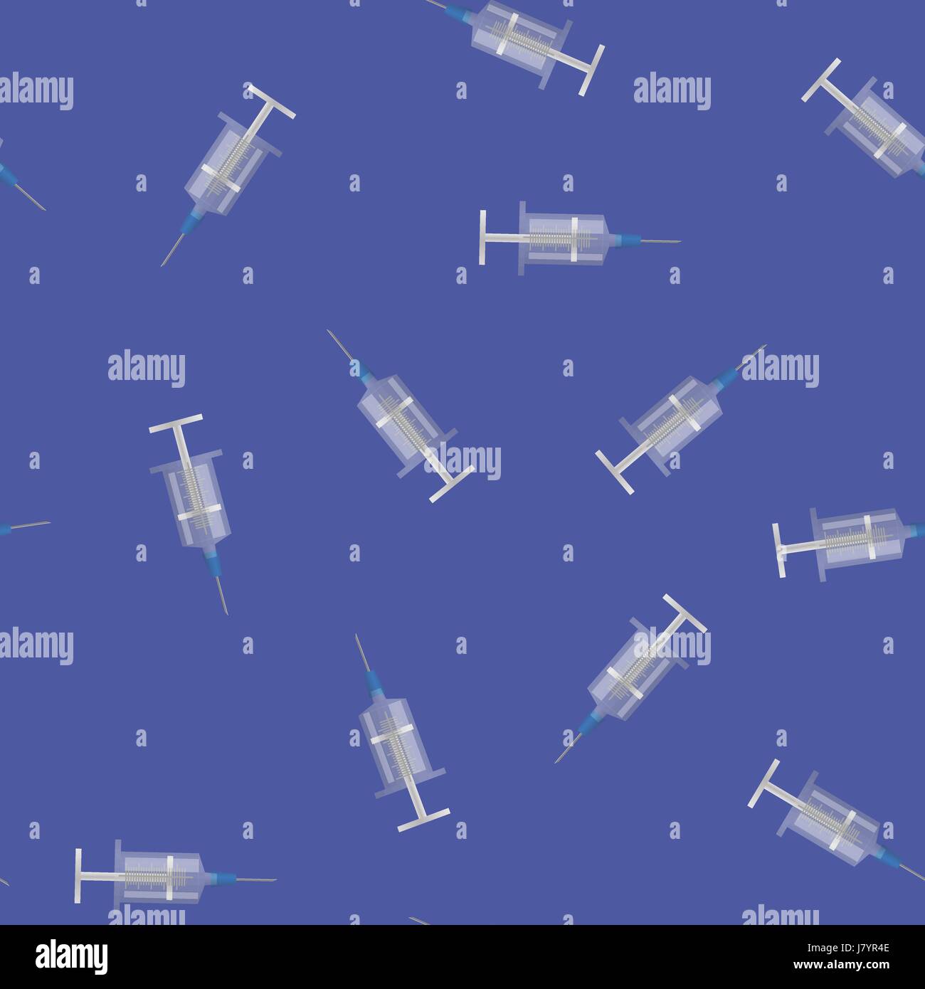 Seringue médicale Modèle transparent Illustration de Vecteur