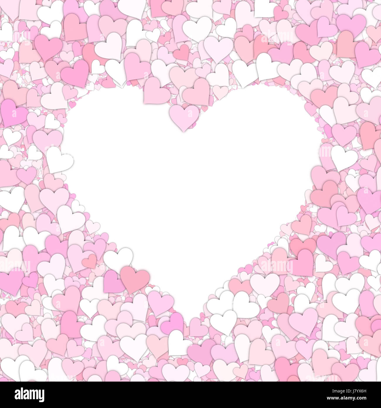 Illustration de l'art décoration romantique amour passion amour bonheur coeur carte Banque D'Images