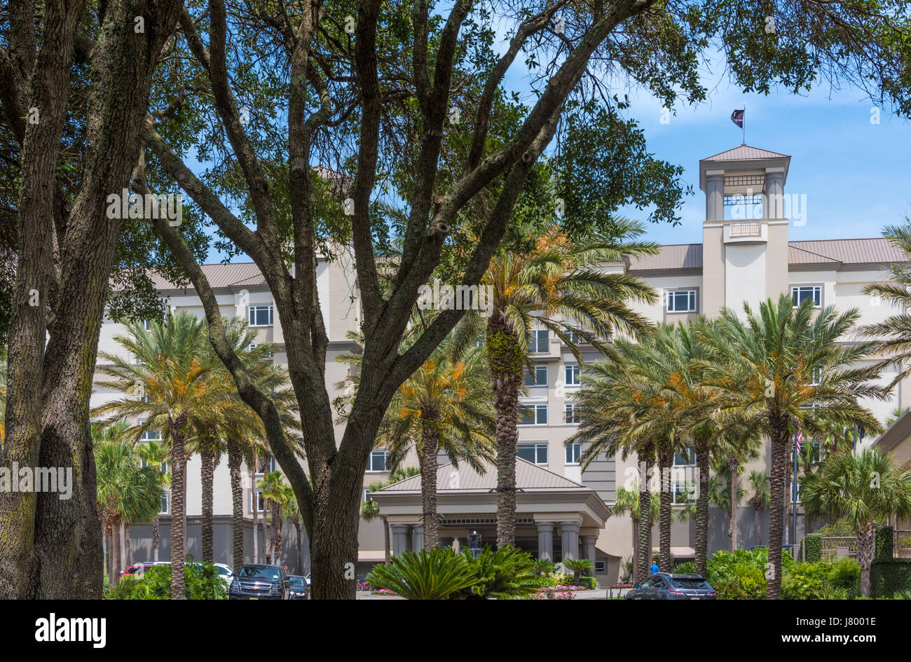Ritz-Carlton Resort de luxe en bord de mer sur Amelia Island dans le nord-est de la Floride. (ÉTATS-UNIS) Banque D'Images