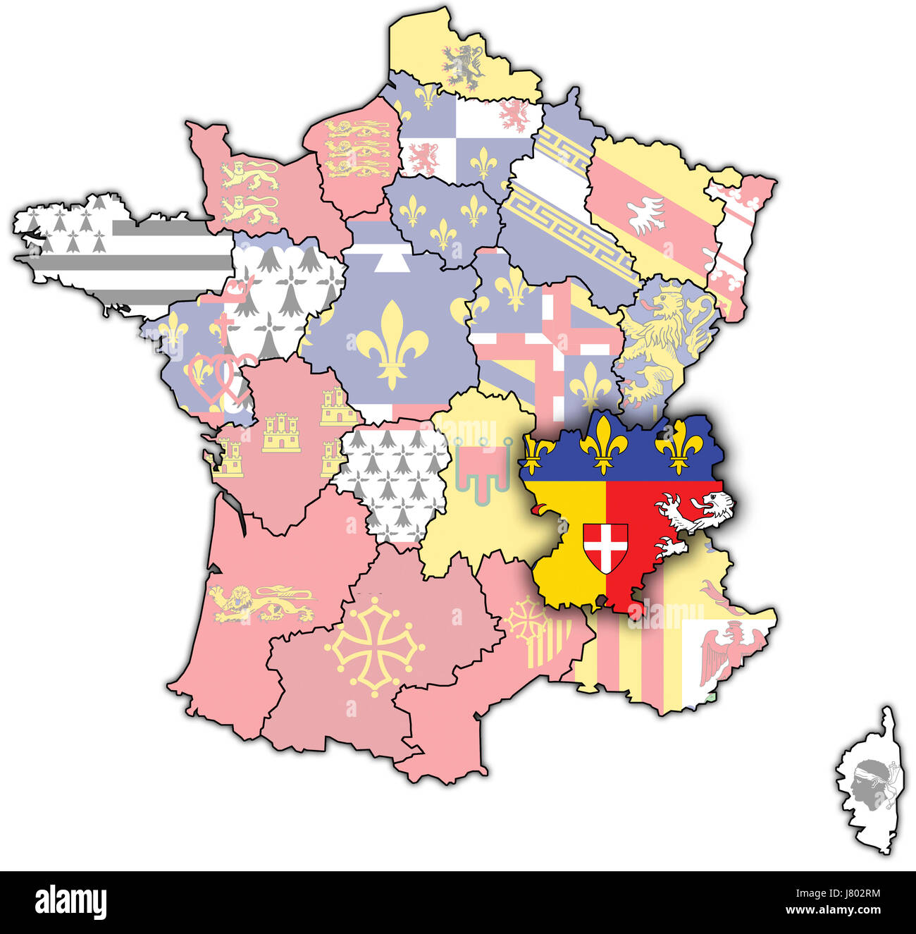 Drapeau R gion Carte De France Carte De L atlas Du Monde De Couleur drapeau-r-gion-carte-de-france-carte-de-l-atlas-du-monde-de-couleur