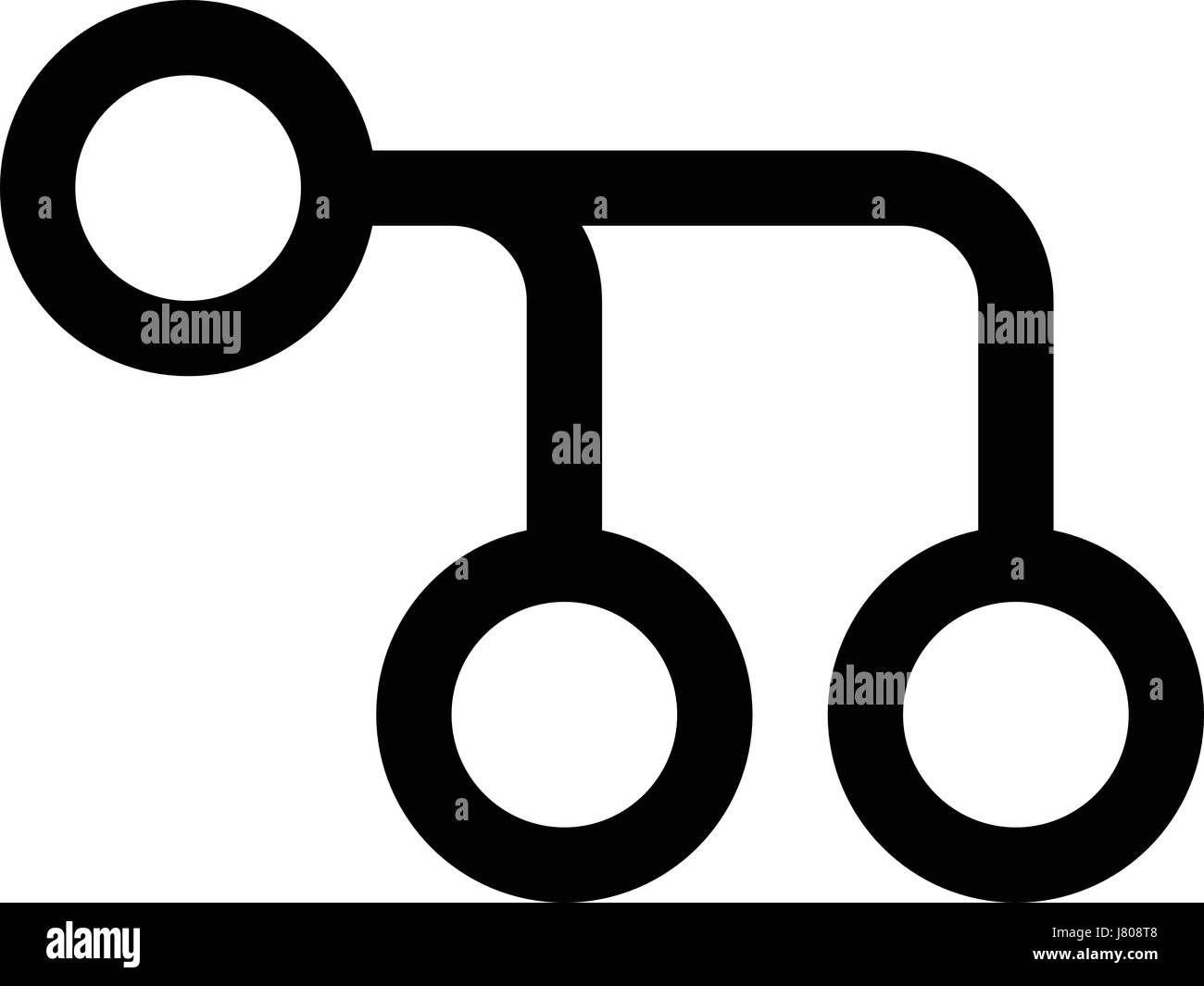 Diagramme de processus de cercle Illustration de Vecteur