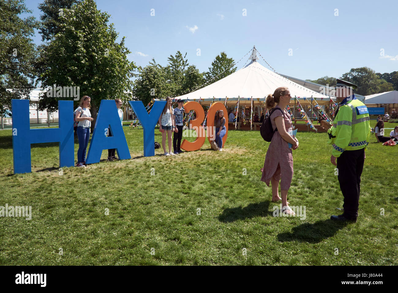 Le Hay Festival, 30 ans en 2017 Banque D'Images