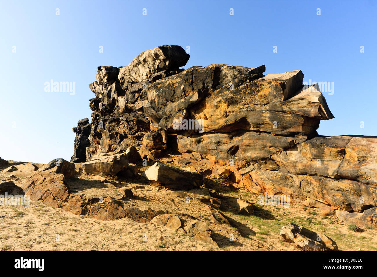 Rock formation formation en pierre résine mythe vu la nature tourisme rock-sanctuary Banque D'Images