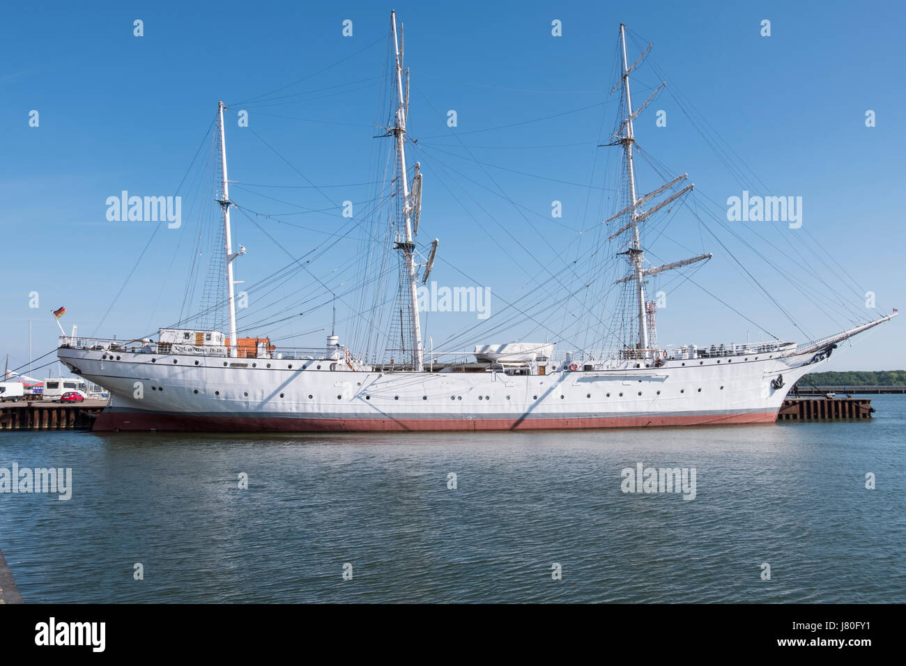 Gorch Fock Tall Ship, Stralsund, Mecklenburg-Vorpommern, Allemagne Banque D'Images