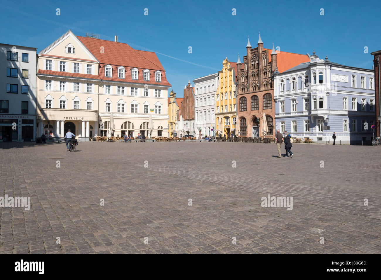 Alter Markt, Stralsund, Mecklenburg-Vorpommern, Allemagne Banque D'Images