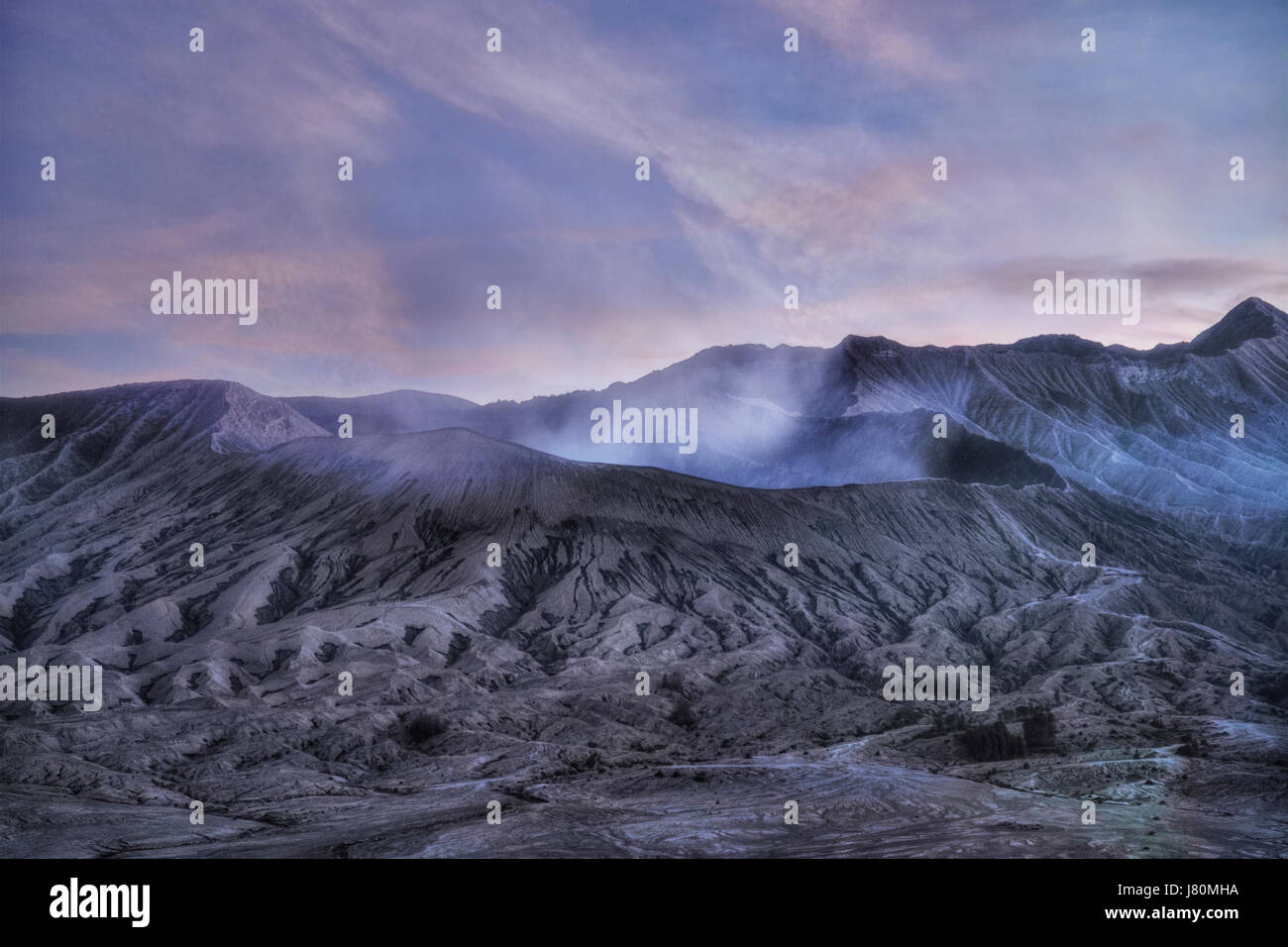 Le Mont Bromo, Java, Indonésie, Asie Banque D'Images