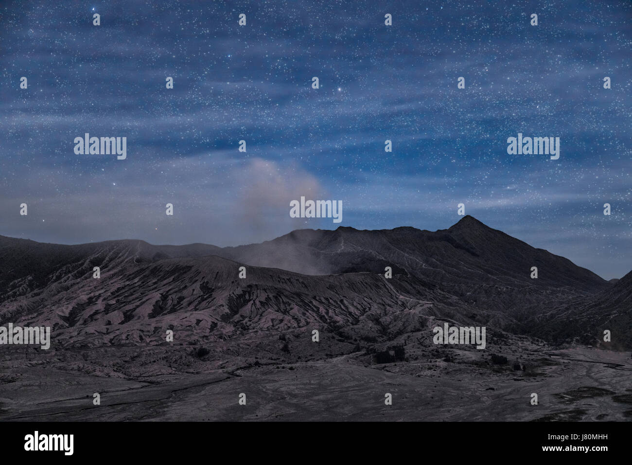 Le Mont Bromo, Java, Indonésie, Asie Banque D'Images