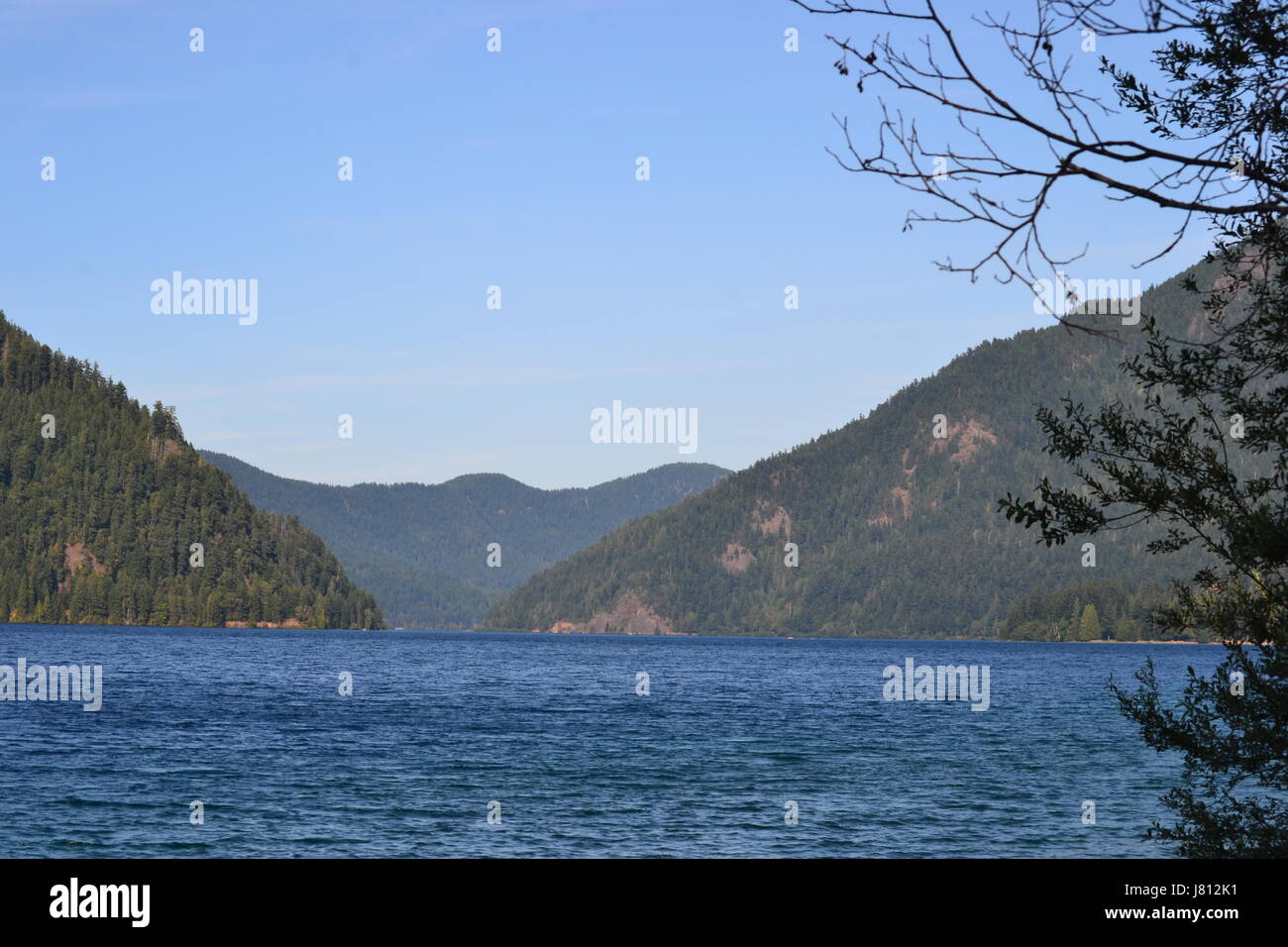 Crescent Lake, Washington Banque D'Images