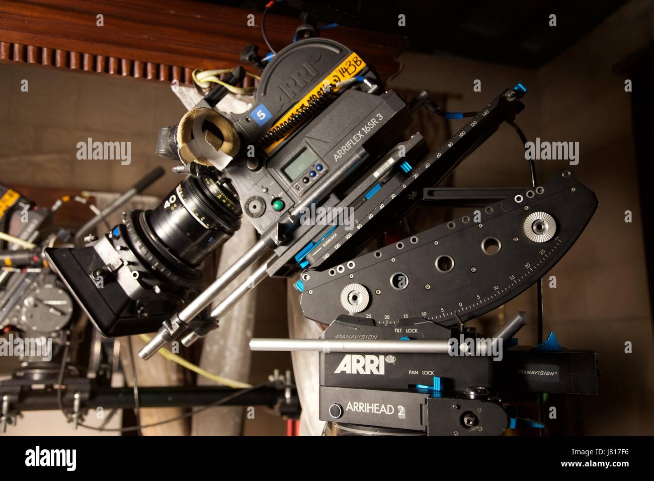 Arriflex sr3 caméras film super 16 mm sur le plateau. Banque D'Images