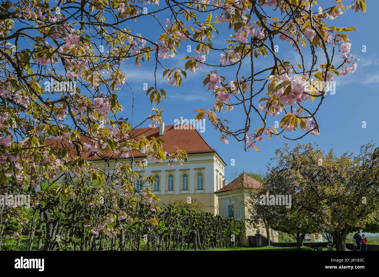Dachau est de nos jours tout d'abord connecté avec le premier camp de concentration allemand, mais il y a plus d'histoire qu'à Dachau Dachau - Palace. Banque D'Images