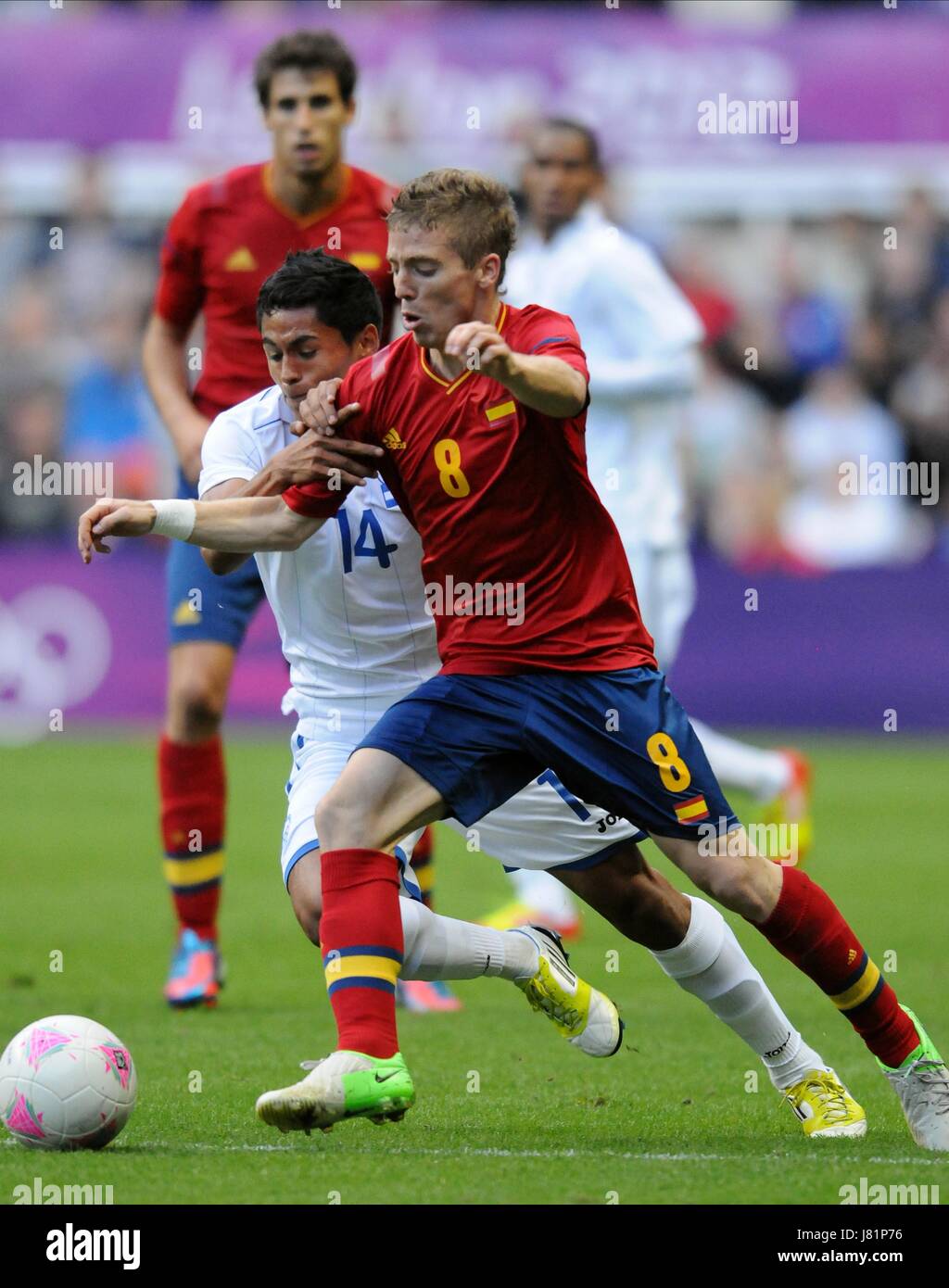 ANDY NAJAR ESPAGNE / HONDURAS DE FOOTBALL DES JEUX OLYMPIQUES DE LONDRES 2012, ESPAGNE / HONDURAS ST JAMES PARK, Newcastle, Angleterre 29 juillet 2012 GAN55712 ATTENTION ! Cette photo ne peut être utilisée que pour les journaux et/ou à des fins d'édition de magazines. Ne peut être utilisé pour les publications impliquant 1 joueur, 1 ou 1 Concours Club sans autorisation écrite de Football DataCo Ltd. Pour toute question, veuillez communiquer avec le Football DataCo Ltd au  +44 (0) 207 864 9121 Banque D'Images