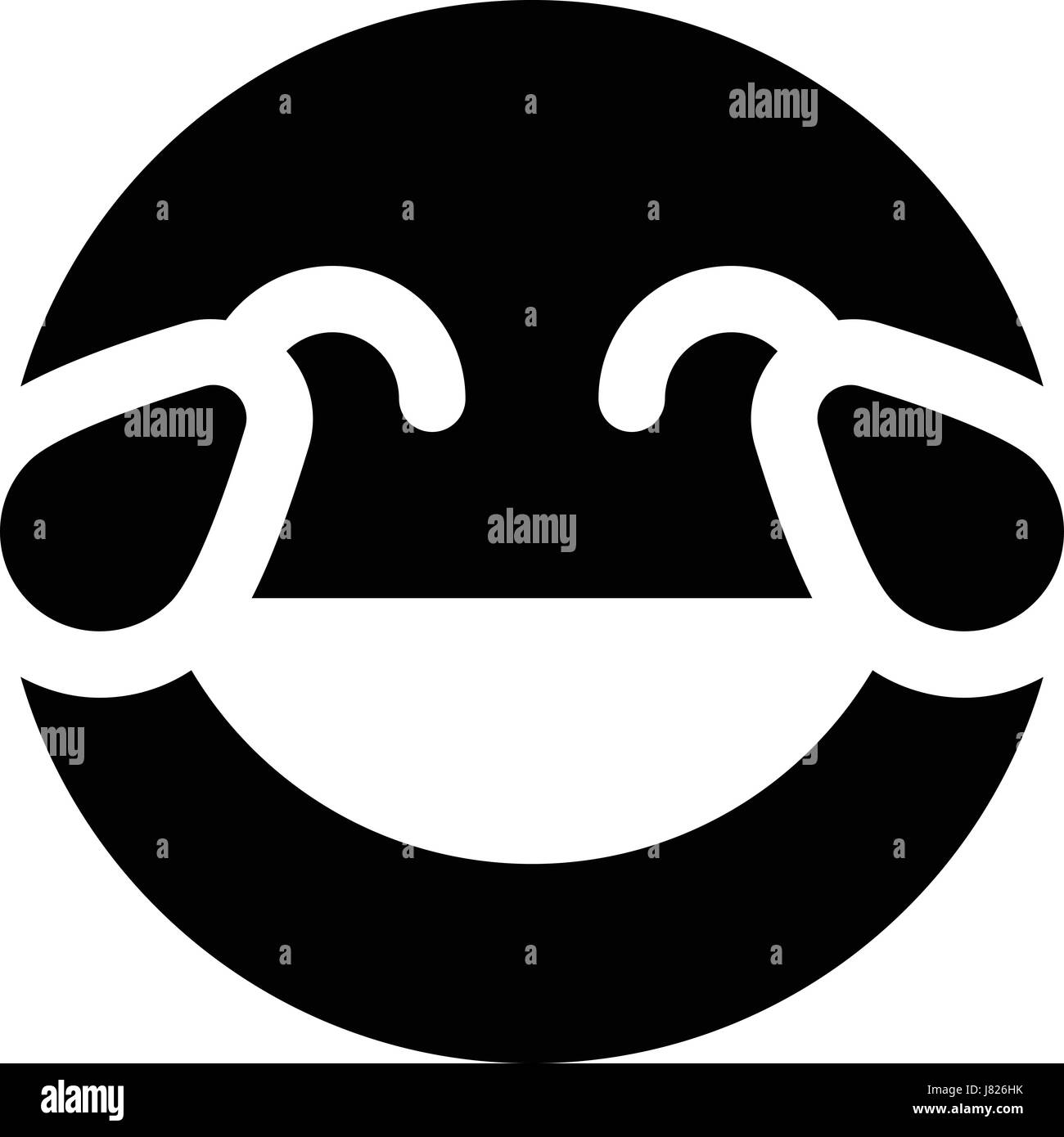 Larme de joie à l'Emoji Illustration de Vecteur
