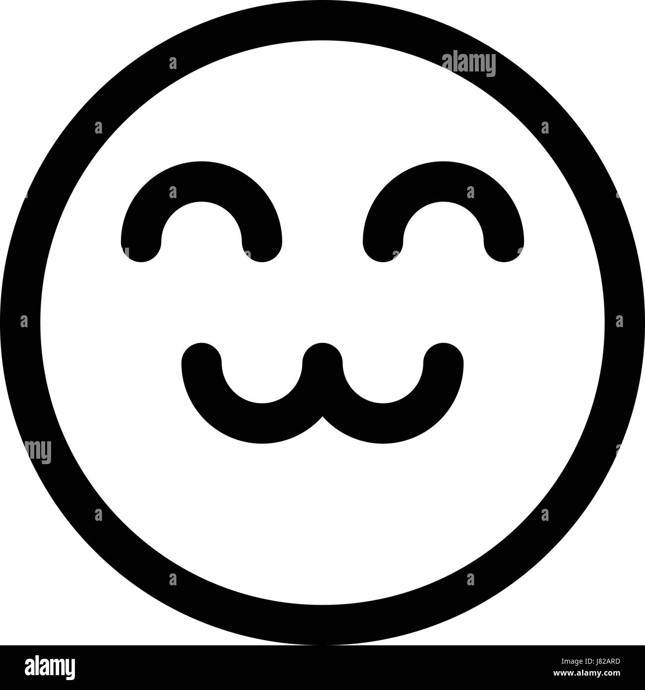 emoji amical Illustration de Vecteur