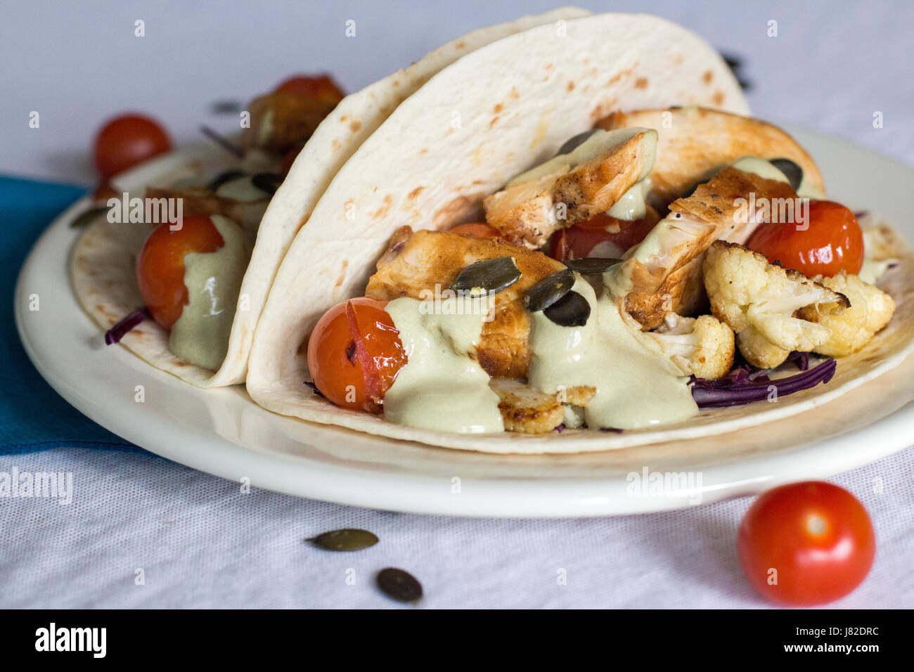 fajitas au poulet Banque D'Images