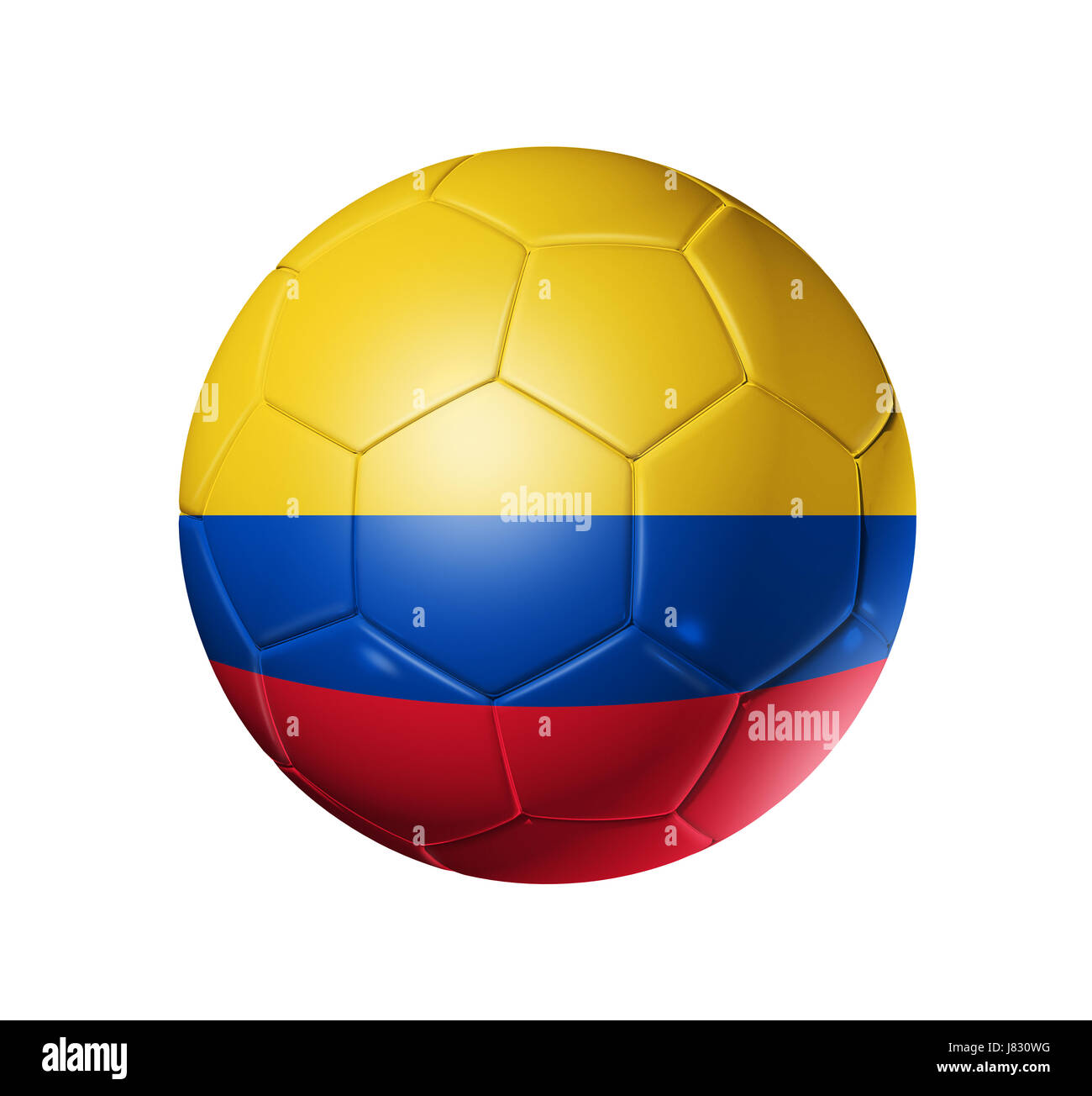 L'équipe de colombie drapeau balle sélection sélections section soccer sport sports Banque D'Images