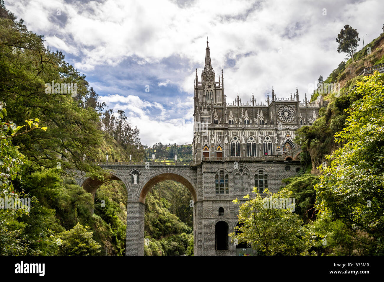 Sanctuaire de Las Lajas - Ipiales, Colombie Banque D'Images