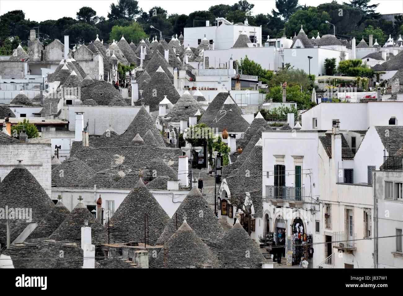 Alberobello, Pouilles, Italie Banque D'Images