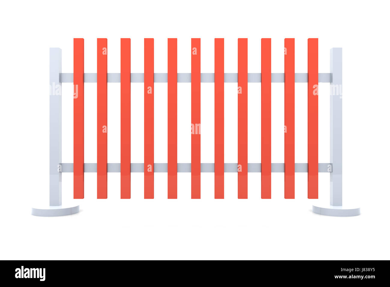 Jardin isolé illustration graphique sous l'obstacle barrière limite numérique ferme Banque D'Images