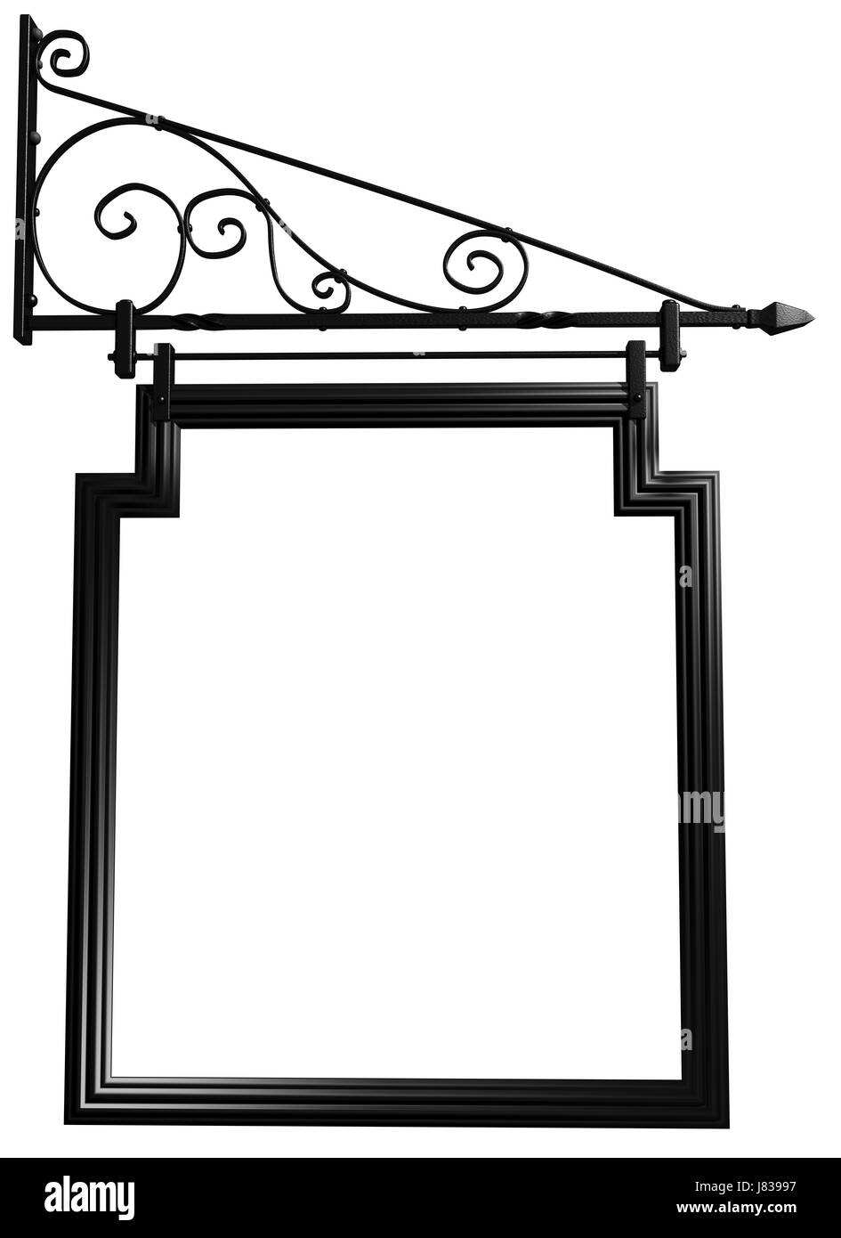 Signe de la ferronnerie antique shop Boutique détail magasin magasin classique clasic Banque D'Images