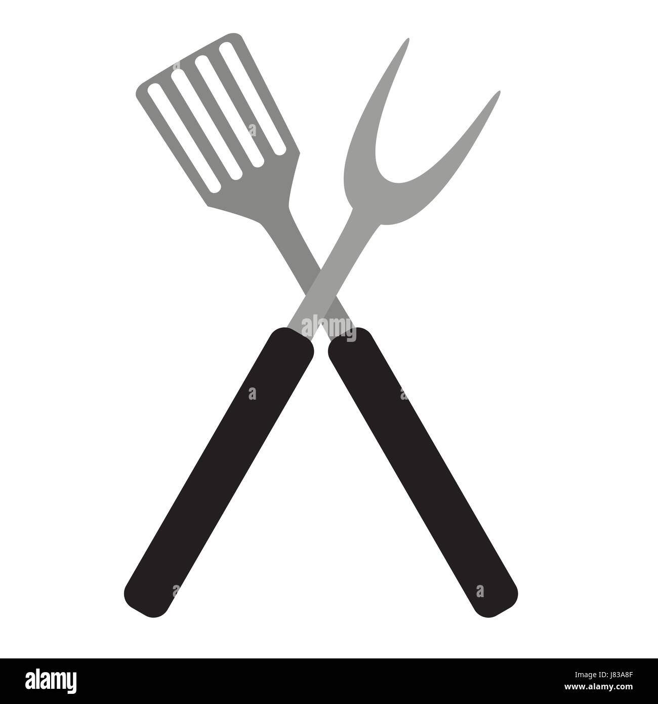 Barbecue et Grill Outils. Vector Illustration Illustration de Vecteur